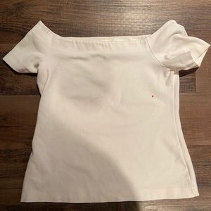 AT White Off the Shoulder Top